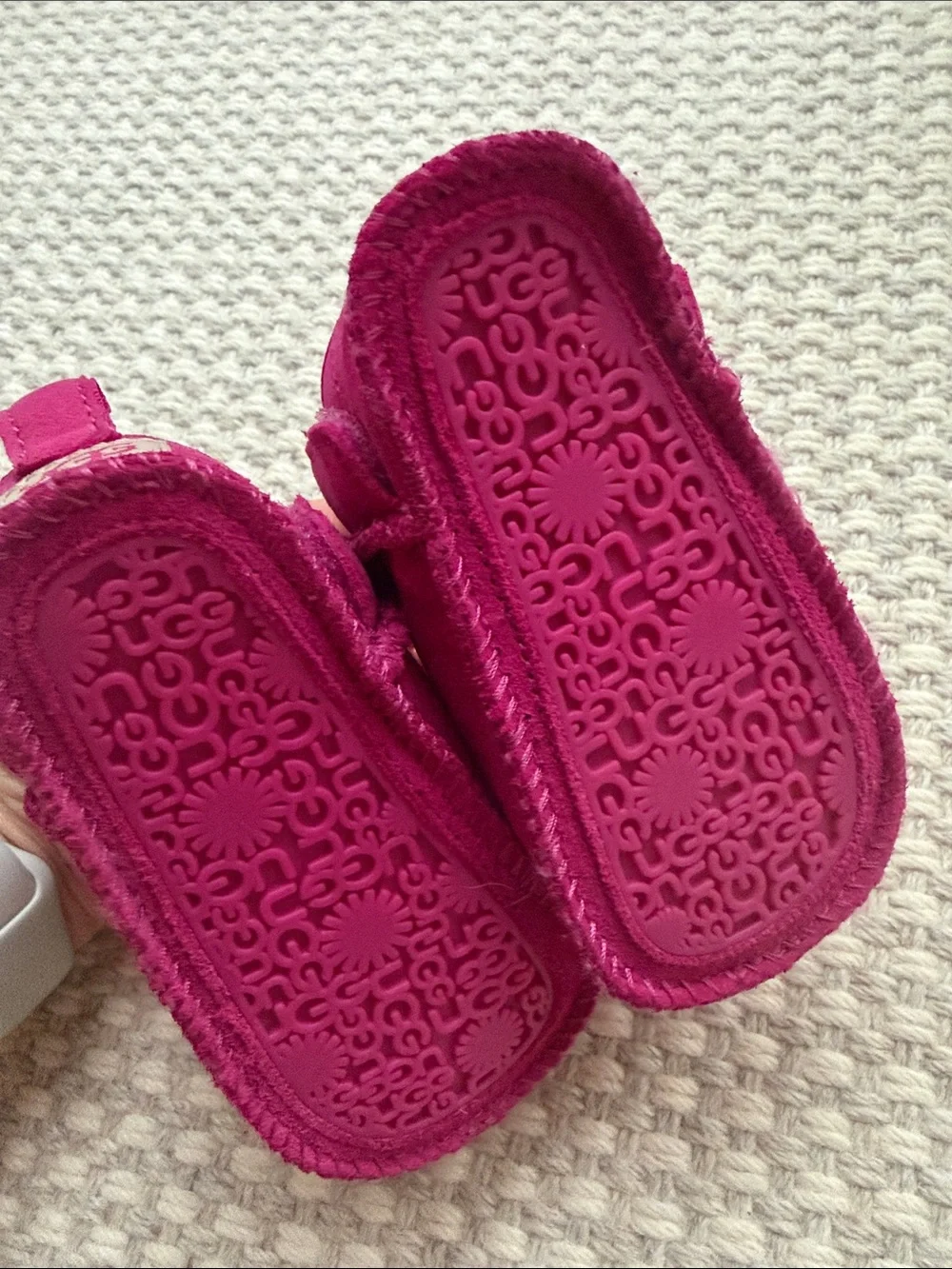 UGG Kids Hot Pink Shearling Boots
